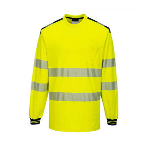 Chemise de travail robuste à manches longues, tissu résistant, respirant, vêtements de travail de chantier, design fonctionnel - Product Image 1