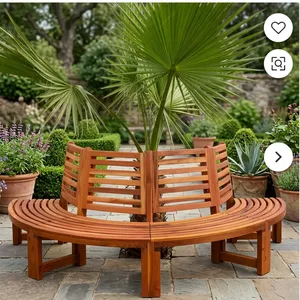 Bancos Modernos para Jardín en Azoteas con Asientos de Listones de Madera, Estructuras Metálicas Blancas y Macetas Integradas para Terrazas Exteriores - Product Image 2