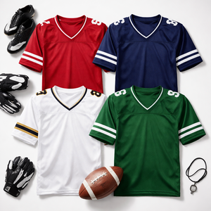 Wholesale Custom Football Jerseys with Embroidered Logos from Reliable OEM Manufacturer - Product Image 5