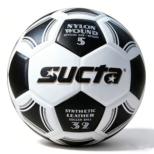 WEMBLEY SPORTS Leather <b>Laminated</b> Soccer Ball Thermal Bonded <b>Machine</b> Stitched Custom Logo Printing for Youth Adult Training - Product Image 2