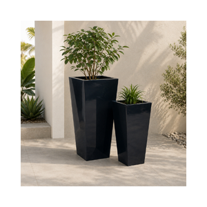 Jardinière carrée légère en fibre de verre, prête à être expédiée, pot de fleurs résistant aux intempéries pour décoration intérieure et extérieure, couleur personnalisable - Product Image 1