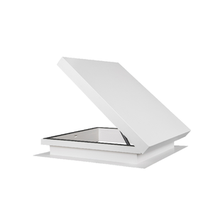 Trappe d'accès au toit isolée en acier galvanisé robuste 800x800mm, blanche, résistante aux intempéries, porte d'inspection de toit - Product Image 2