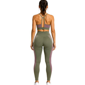 Ensemble de sport côtelé sans couture, dernier style, pour femme, polyvalent, pour entraînement, fitness, yoga et autres activités sportives. - Product Image 2