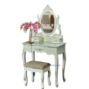 Vanité française élégante de style héritage avec miroir Vanités de maquillage classiques durables pour les espaces de vie Utilisation en appartement Hôtel - Product Image 4