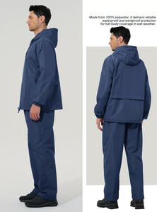 Ensemble coupe-vent unisexe de qualité professionnelle, fabricant de tenues d'entraînement légères, fourniture de marques privées - Product Image 5
