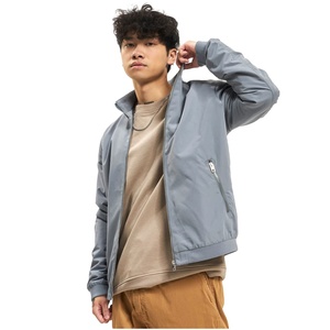 แจ็คเก็ตบอมเบอร์สำหรับผู้ชายแจ็คเก็ตบอมเบอร์สีทึบ - Product Image 1