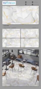 Dalles de porcelaine effet marbre blanc 600x1200mm pour design d'intérieur moderne - Product Image 4