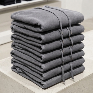Sweat-shirt à capuche unisexe en coton mélangé de haute qualité, décontracté, à manches longues, avec cordon de serrage réglable - Product Image 4