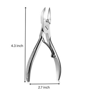 Coupe-ongles en acier inoxydable robuste avec lame tranchante pour ongles épais, pédicure professionnelle et soin des pieds, portable - Product Image 1