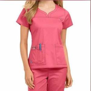 Uniforme d'infirmière, blouse d'hôpital, Vesbhusha, bleu, coton, manches courtes, uniforme d'infirmière, blouses et chemises pour femmes - Product Image 1