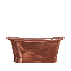 European Style Freestanding Portable Bathtub Luxury <b>Black</b> <b>Polished</b> Copper Oval Shaped Handmade Modern Design Whirlpool Massage - Product Image 4