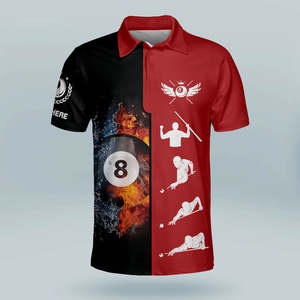 Chemise d'entraînement respirante 100 % polyester pour homme, avec fermeture éclair sublimée, motif Dart Canvas Solid Billiard, boutonnée, vente en gros - Product Image 5