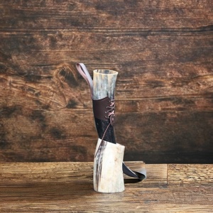 Cuerno para beber de cristal hecho a mano auténtico estilo vikingo diseño Animal tallado de la mejor calidad hecho India Dios gracia Navidad en el extranjero - Product Image 4