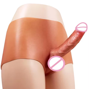 Culotte en silicone avec godemichet intégré, couleur unie, épaisse, transparente, sensation réaliste, pour homme et femme, idéale pour la nuit de noces - Product Image 5