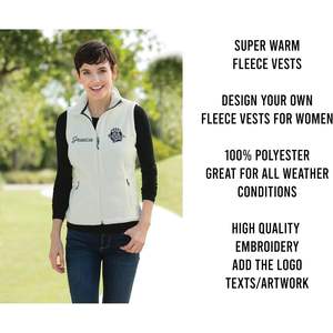 2025 gilets en molleton à broderie personnalisée pour femmes L219 personnalisés avec des textes de logo et des ajouts - Product Image 4