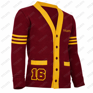 Créez vos pulls personnalisés de haute qualité à col en V pour les logos de sororités/fraternités/écoles/collèges/universités, cardigans tricotés - Product Image 1