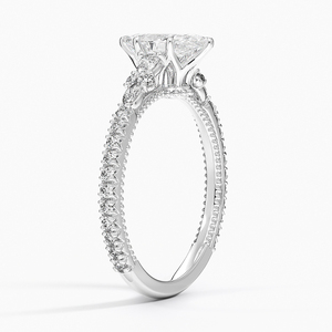 BOJ <b>Ring</b> 080 Marquise Cut 925 <b>Silver</b> Halo Prong Stone <b>Solitaire</b> Diamond <b>Ring</b> 2ct D Color VVS1 Moissanite GRA Certified Low Price - Product Image 2