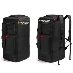 HUSKY SPORTSWEAR High Quality Polyester Convertible <b>Backpack</b> Duffel Zipper Hasp Closure Camouflage Anti-Theft USB Charging - Product Image 1