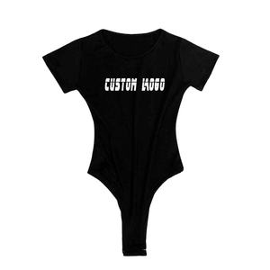 Nuevo Body de Mujer de Manga Corta, Cuello Redondo, Sexy, Ajustado, de una Pieza, Transpirable, de Poliéster - Product Image 2