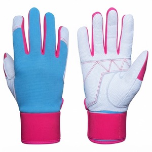 Gants de frappeur de baseball pour hommes et femmes gauchers, en cuir de chèvre rembourré, avec logo personnalisé, pour joueurs d'inférieur, vente en gros - Product Image 6