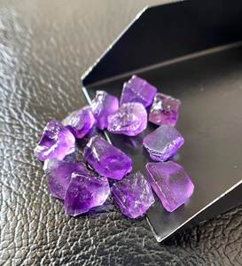 Natural <b>Raw</b> Amethyst <b>Crystals</b> Unpolished Purple Gemstones For Healing Jewelry Making High Quality Rough Stone - Product Image 5