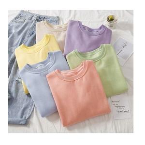 T-shirt en coton personnalisé pour homme, manches courtes, col rond, décontracté, uni, 180/240/280 g/m², coupe classique, couleur unie - Product Image 4