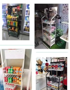 Exhibidor de Metal Vertical de Doble Cara, Resistente y Personalizado, para Snacks y Frutas en Supermercados, con Superficie Pulida - Product Image 3