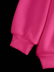 เสื้อสเวตเชิ้ตแขนยาวพิมพ์ลายตัวอักษรด้านหน้ามีฮู้ดสำหรับผู้หญิงฤดูใบไม้ผลิ/ฤดูใบไม้ร่วง - Product Image 5