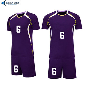 Professional Volleyball Uniform Custom Logo Jersey Set Breathable Polyester Sportswear - Product Image 6