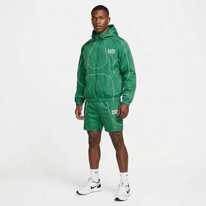 Custom Logo 2025 <b>Mens</b> 2 Piece Nylon Windbreaker Set Reflective Piping Hooded <b>Jacket</b> With Shorts <b>Summer</b> Streetwear Tracksuit - Product Image 3