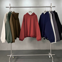 Hoodie Pria 450g 100% Katun, Streetwear Y2K, Cetak Huruf Timbul Grafis, Pola Web, Kualitas Terbaik, Custom, Grosir