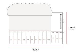 Sac de transport pour couteaux en cuir et toile de luxe, durable, avec fermeture éclair, pour chef professionnel, rangement d'outils de cuisine, voyage, imperméable, antichoc, 8-11 - Product Image 5