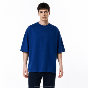 Camiseta de hombre personalizada con efecto desgastado, 100% algodón, ecológica, 220g, OEM, venta al por mayor, impresión de logotipo personalizado, lisa, casual - Product Image 1