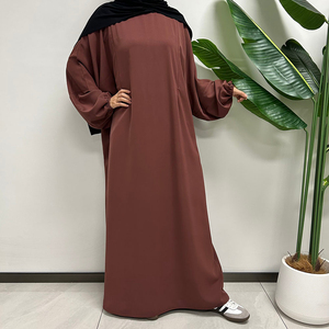 Vestido Abaya Cerrado Modest Nida 2024, Nuevo Modelo, Suave y de Primera Calidad, Vestido Musulmán Elegante para Mujer, Ropa Islámica de Dubái - Product Image 1