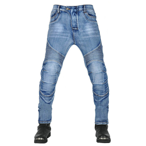 Nuevos pantalones vaqueros de moto con malla, casuales, para hombre, con protección para las rodillas, hechos en Pakistán con servicio OEM. - Product Image 2