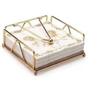 High Quality Modern Durable Metal Napkin Stand & Organizer Stylish <b>Tissue</b> <b>Holder</b> for Dining Table <b>Kitchen</b> Home Office Restaurant - Product Image 4