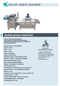 Machine à fabriquer des Gulab Jamun entièrement automatique, très demandée, pour les confiseries ou la restauration, disponible pour une livraison mondiale - Product Image 4