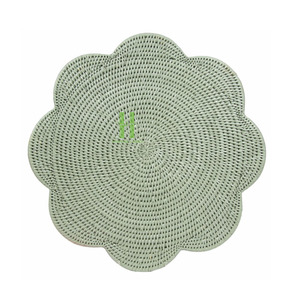 Hot Trend Eco-friendly Natural Rattan Charger <b>Plate</b> Wall Decoration Round Flower Rattan Placemat Rattan 2026 Made In Vietnam - Product Image 5