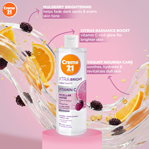 Agua Micelar Creme 21 Xtra Bright 400ml, Desmaquillante Suave, Agua Limpiadora para el Cuidado Facial - Product Image 4