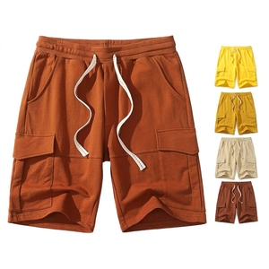 Shorts Cargo Unisex Extra Grandes de Algodón y Poliéster, Pierna Ancha, con Cordón Ajustable, Estilo Hip Hop, Transpirables, Casuales de Verano, Personalizables - Product Image 6