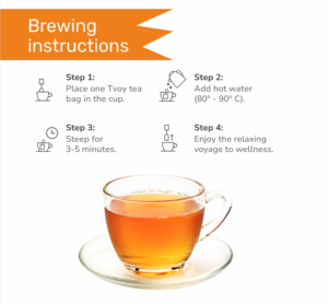 Té Verde Kashmiri Kahwa Premium TVOY, 20 Bolsitas de 36g, Mezcla Herbal para el Bienestar, Alivio del Estrés y Desintoxicación - Product Image 3