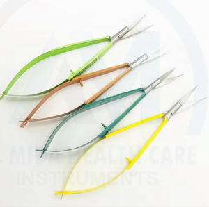 Ciseaux chirurgicaux ophtalmiques de qualité supérieure Al Mida Healthcare certifiés CE avec garantie à vie, en acier inoxydable, précision et tranchant élevés - Product Image 3