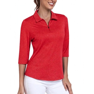 Camiseta de Golf de Manga Corta para Mujer, Estilo Polo, Deportiva, Casual, Transpirable, para Tenis, Ropa Deportiva, Fitness, Actividades al Aire Libre, Verano - Product Image 1