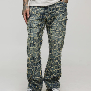 Jeans déchirés en gros, jeans bleus, jeans baggy, jeans streetwear, fournisseur direct d'usine, vente en gros, livraison rapide depuis les États-Unis - Product Image 5