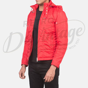 Mens Casual Slim Fit Quilted <b>Puffer</b> <b>Jacket</b> with Detachable Hood Warm Winter Padded Bubble Coat Lightweight Zipper Outwear - Product Image 5