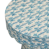 Table d'appoint de luxe en nacre, tabouret festonné en nacre, fabriqué à la main au Vietnam, couleurs personnalisées, support OEM/ODM.