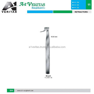Retractor de Rodilla Blount A-1 VERITAS de Alta Calidad, 18 cm, Acero Inoxidable, Juego de Instrumentos Quirúrgicos Ortopédicos |   Instrumentos Reutilizables - Product Image 6