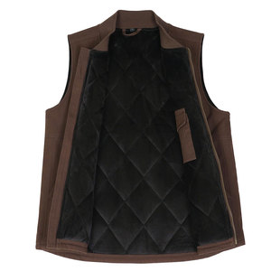 Gilet en toile pour homme, personnalisable avec logo, respirant, grandes tailles, vêtement de travail décontracté, sans manches, vente en gros à prix abordable - Product Image 1