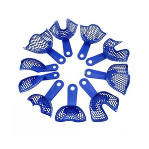 Juego de Bandejas para Impresiones Dentales de Acero Inoxidable de Grado Quirúrgico con Acabado Satinado, Autoclavables, Reutilizables, Instrumento para Prótesis Dentales, Aprobado por CE ISO - Product Image 3