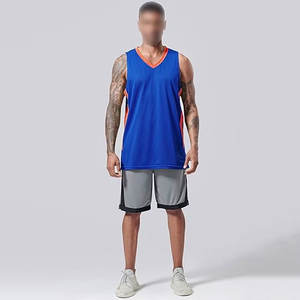 Maillots de basket respirants de haute qualité par sublimation – Maillots d'entraînement réversibles personnalisables unisexes pour équipes scolaires - Product Image 4